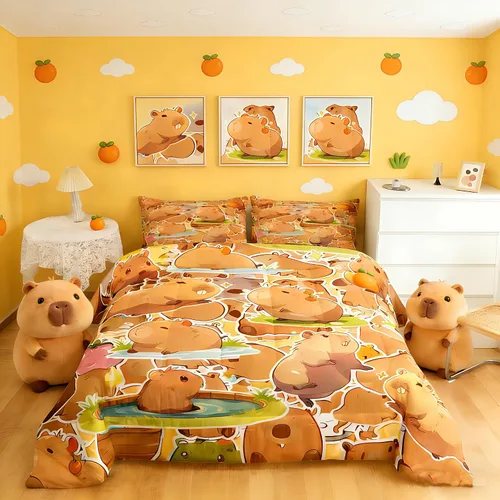 Miniatura 14 de jejeloiu Juego de ropa de cama Queen y King, juego de edredón de panal para niños, niñas, adolescentes, decoración de habitación, edredón Multi 07