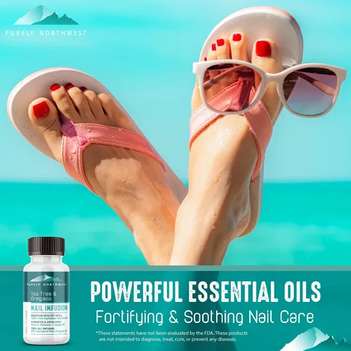 Miniatura 6 de Solución de uñas de hongos 100% natural extra fuerte para uñas de los pies y las uñas: renueva uñas gruesas, rotas y descoloridas hechas por Purely