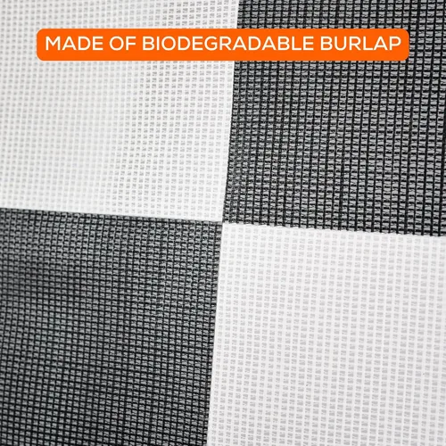 Miniatura 8 de Sky High Bull's-Eye Punto de control de tierra degradable para drones (24 x 24 pulgadas) GCP con 30 grapas (tablero de ajedrez negro/blanco)