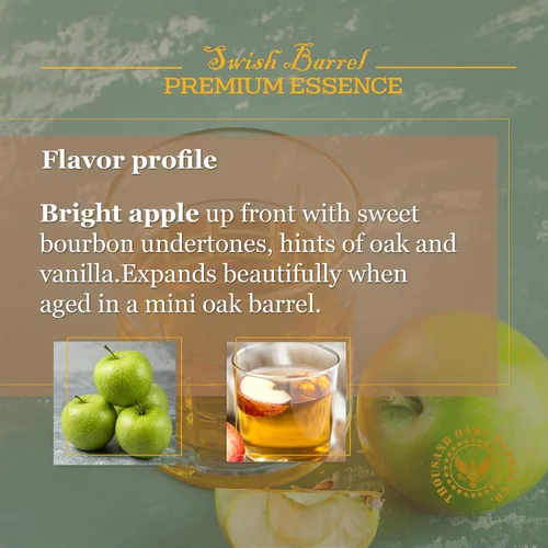 Miniatura 5 de Aromatizante de esencia de whisky de manzana, paquete de repuesto de sabor a licor de 0.65 onzas líquidas para kits Bootleg y envejecimiento