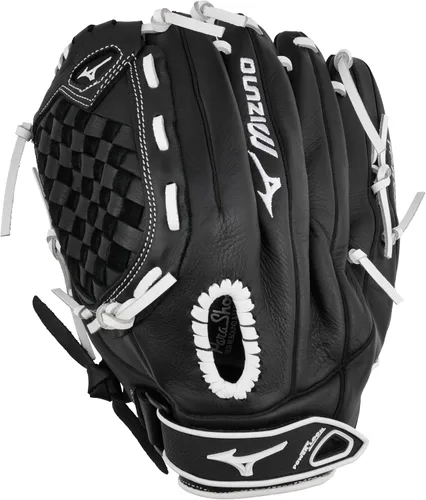 Miniatura 9 de Mizuno Prospect Select Fastpitch Serie de guantes de sóftbol Cuero de grano completo Patrones específicos femeninos Forro de palma Buttersoft