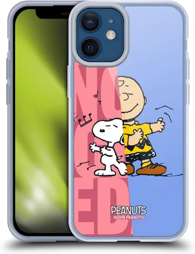 Miniatura 321 de Head Case Designs Funda de gel con licencia oficial de Peanuts Snoopy & Woodstock Halfs and Laughs [protección de grado militar] compatible
