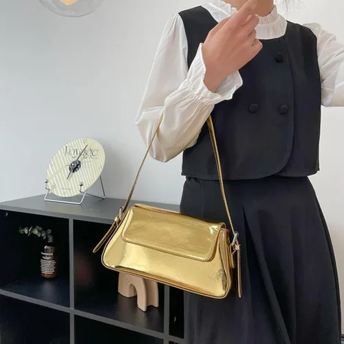 Miniatura 4 de NAARIIAN Bolso de noche para mujer de los años 90, Y2k, espejo, PU, bolso de mano, bolso de mano, bolso de fiesta, bolso de embrague, bolsos cruzados