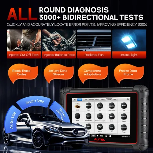 Miniatura 5 de Autel MaxiPRO MP900TS Escáner Actualización de MS906 PRO MS906TS MP900BT MK900-TS Herramienta de Programación y Diagnóstico de TPMS Igual que MS906