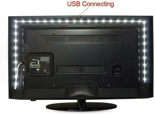 Miniatura 9 de asky Tira de luz LED DC de 5 V, luces USB que cambian de color, retroiluminación de TV RGB + control remoto (1.6 ft)