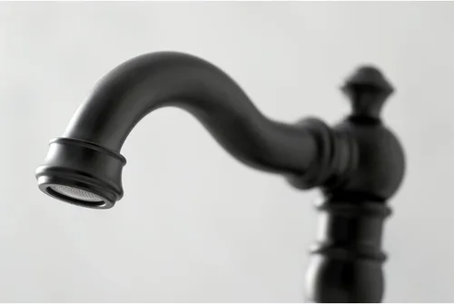 Miniatura 3 de Kingston Brass FSC1970AL - Grifo de baño clásico inglés extendido, negro mate, 8 x 5.19 x 6 pulgadas Mate negro