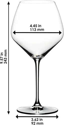 Miniatura 3 de Riedel Extreme Pinot Noir - Juego de 4 copas de vino tinto de cristal para disfrutar elegantemente de Pinot Noir y otros vinos tintos