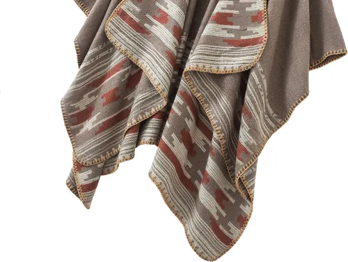 Miniatura 191 de Urban CoCo Poncho de colores para mujer, chal con frente abierto, color en bloques