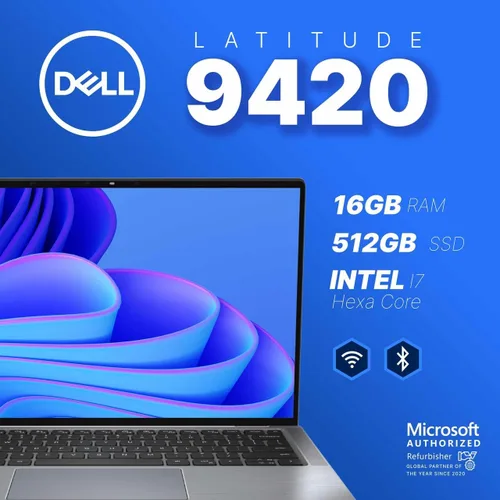 Miniatura 2 de Dell Laptop Latitude 9420 LCD FHD de 14 pulgadas Intel Core i7 de 11.ª generación 16 GB de RAM SSD de 512 GB Teclado retroiluminado