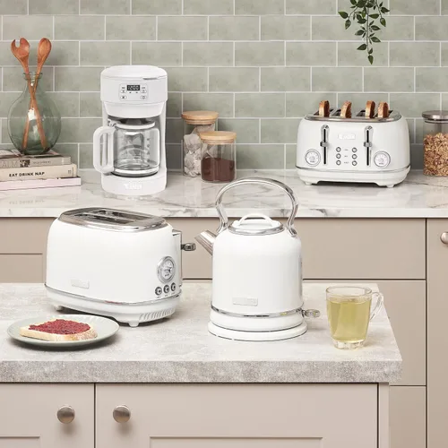 Miniatura 7 de Haden Chelsea - Cafetera digital de goteo de 10 tazas con jarra de vidrio, gris y cromo