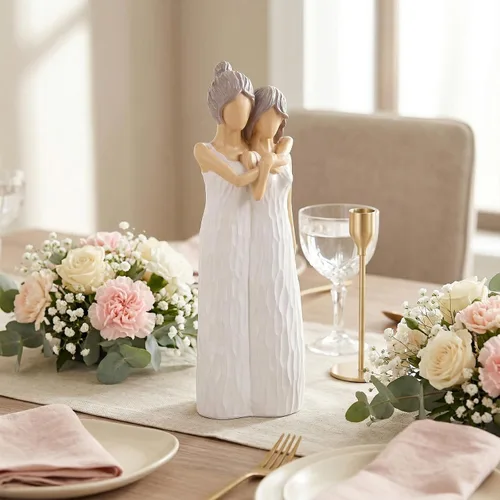 Miniatura 4 de LCCCK Figuras para madre e hija, regalos para mamá, figuras para abrazar a la madre e hija, regalos para novia, regalo sentimental significativo