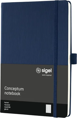 Miniatura 19 de Sigel Cuaderno CO120 CONCEPTUM®, negro, Tapa dura, liso con hoja guía rayada, aprox. A5, con numerosas características