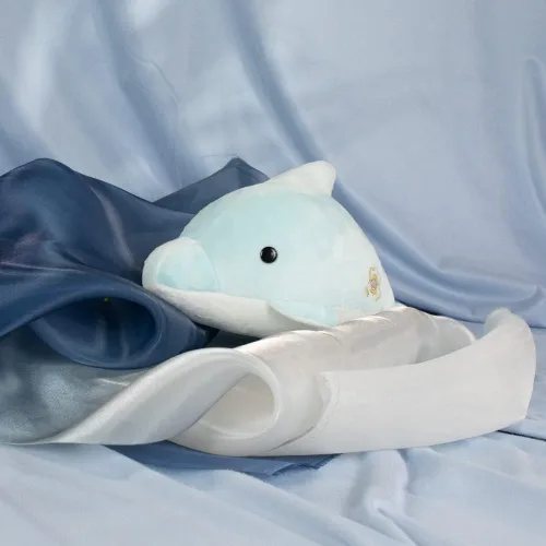 Miniatura 6 de Bellzi Lindo juguete de peluche de delfín bebé, adorable juguete suave de delfín y regalos, regalo perfecto para niños, bebés, niños pequeños