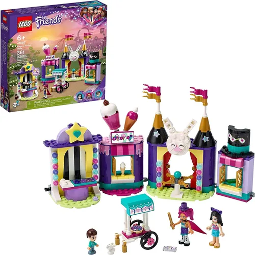 LEGO Friends Magic Funfair Stalls 41687 Kit de construcción; juguete de simulación de carnaval para niños que aman los trucos de magia; nuevo 2021