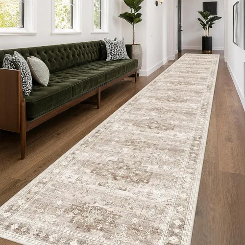 Miniatura 83 de Alfombra Boho Negra para Sala de Estar - Alfombra de Área Lavable de 10x14 Pies, Alfombras de Comedor para Debajo de la Mesa, Alfombra Suave de Pelo