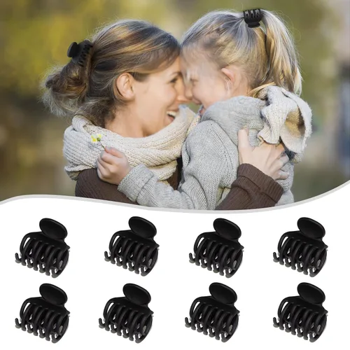 Miniatura 6 de 8 pinzas de garra para cabello fino para mujeres, pinzas de pelo medio mate de 1.6 pulgadas para cabello fino y grueso, agarre fuerte, pinzas