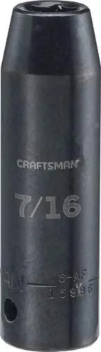 Miniatura 12 de CRAFTSMAN - Llave de impacto profundo, SAE, accionamiento de 1/2 pulgada, 7/8 de pulgada (CMMT16063)