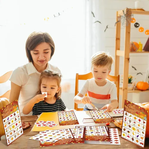 Miniatura 5 de Shappy Juego de 39 tarjetas de bingo de Pascua para niños y adultos, 28 jugadores, He is Risen, juego de fiesta, tarjetas de bingo bíblicas