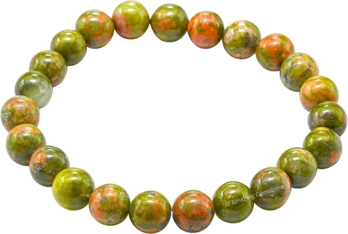 Miniatura 627 de Amazing Gemstone Pulsera de cristal para mujeres y hombres, pulsera de cristal curativo de protección, pulsera elástica con cuentas de piedras