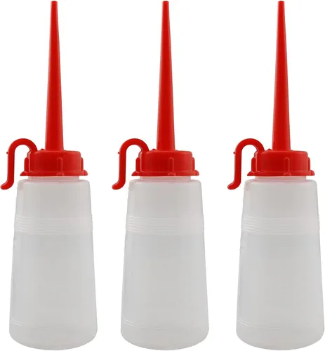 LQ Industrial Dispensador de aceite de aceite de 5.4 fl oz para máquina de coser, máquina de coser de punta larga, dispensador de aceite de plástico