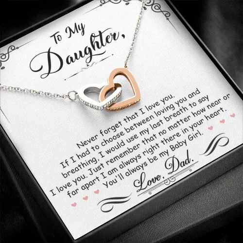 Miniatura 2 de FG Family Gift Mall Regalos de cumpleaños para hija, regalos de padre e hija de mamá, regalos para hija de papá, collares de hija de mamá, joyería