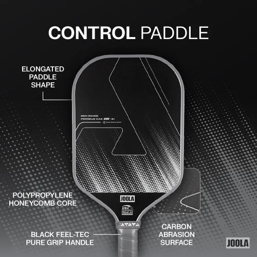 Miniatura 6 de JOOLA Ben Johns CAS 16mm Carbon Fiber Pickleball Paddle - CAS Surface Tech - Control & Power Paddle - USAP Approved - Aero Curve - Feel-Tec Pure
