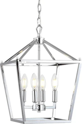 Miniatura 13 de JONATHAN Y Linterna colgante LED de 10 pulgadas de bronce aceitado/latón dorado con 3 luces, lámpara de araña clásica y moderna de granja para isla
