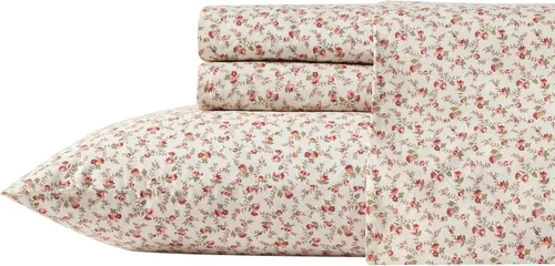 Miniatura 42 de Laura Ashley - Sábanas King, Juego de Ropa de Cama de Percal de Algodón, Ligero y Transpirable para el Hogar (Emogene Naranja Quemado, King)