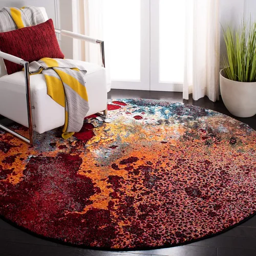 Miniatura 10 de SAFAVIEH Glacier Collection GLA124U - Alfombra moderna abstracta que no desprende pelusa, para sala de estar y dormitorio, 2 pies 3 pulgadas x 4