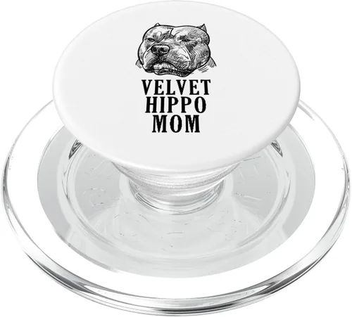 Miniatura 8 de Terciopelo Hippo mamá Pitbull perro propietario American Bully Pitbull PopSockets intercambiable PopGrip