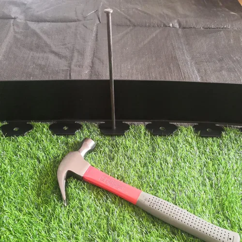 Miniatura 3 de Estacas de metal para paisaje, 12 pulgadas, 25 piezas de estacas de anclaje para bordes de carpa, bordes de pavimentación, estacas de césped