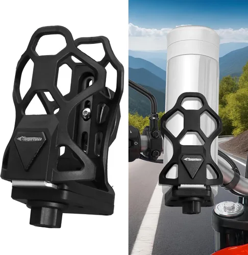 Miniatura 3 de Portavasos antirrobo para motocicleta, se adapta a botellas de 2.1 a 3.7 pulgadas de diámetro, tamaño ajustable extra grande para botella de agua