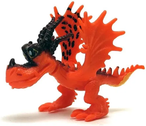 Miniatura 6 de Toysvill Dragones (juego de 8 piezas) - mini figuras de acción: Toothless (Night Fury), Deadly Nadder, Gronckle, Hideous Zippleback, Hotburple