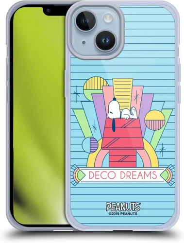 Miniatura 20 de Head Case Designs Snoopy Deco Dreams - Funda de gel suave con licencia oficial de Peanuts Blue Pattern compatible con Apple iPhone 7 Plus/iPhone 8