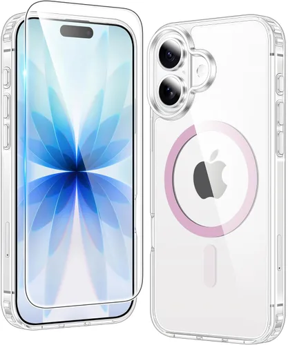 Miniatura 1084 de FNTCASE Funda para iPhone 13 Pro-Max: Fundas magnéticas transparentes compatibles con Magsafe Slim anti amarillamiento protección contra caídas