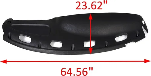 Miniatura 3 de ECOTRIC Cubierta de Tablero Compatible con Dodge Ram 1500 1998-2001/Dodge Ram 2500 3500 1998-2002, Cubierta Negra para Tablero