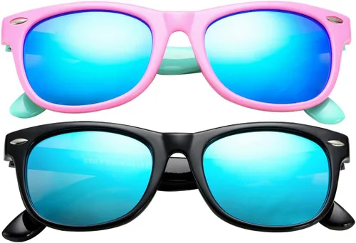 Miniatura 65 de Lentes de sol polarizados de goma elastómero termoplástico (TPEE) flexible, para niñas y niños de 3 a 9 años