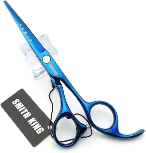 Miniatura 4 de Juego de tijeras de corte de cabello de 5.5 pulgadas con peines de afeitar, estuche para tijeras de cuero, tijeras de corte de cabello, tijeras