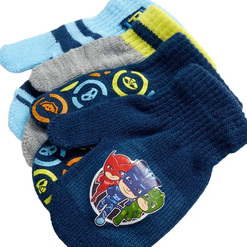 Miniatura 6 de PJ Masks Guantes de invierno para niños, paquete de 4 guantes y manoplas de PJ Masks (niño pequeño)