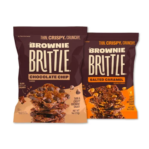 Miniatura 8 de Brownie Brittle - Galletas con virutas de chocolate, marrón, 1 onza, paquete de 20