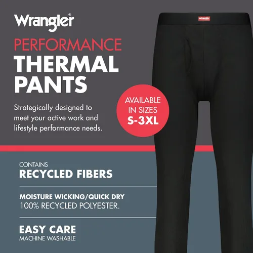 Miniatura 2 de Wrangler - Ropa interior larga térmica para hombre con estribos - Pantalones largos para hombre