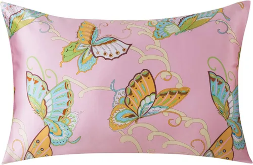 Miniatura 11 de SLPBABY - Funda para almohada de seda para el cuidado del cabello y la piel con estampado y cremallera oculta