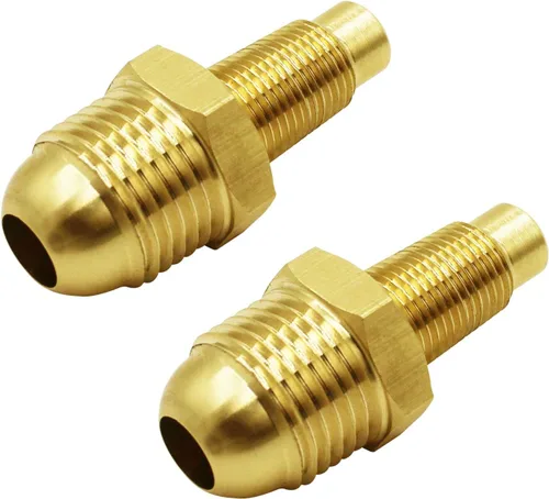 MENSI Conectores de Chorros de Orificio de Gas, Accesorio de Manguera de Latón 3/8" Flare x 1/8" MNPT, Boquilla de Propano para Estufa de Cocina de
