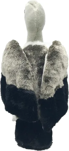 Miniatura 3 de JIANEEXSQ Linda vida como buitre de peluche, juguete de simulación de buitre cineroso, regalo de cumpleaños para niños, 14 pulgadas