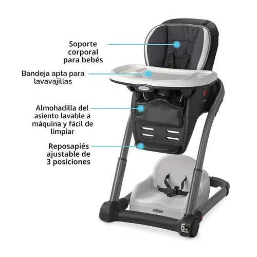 Miniatura 6 de Graco Blossom - Silla alta convertible 6 en 1, Redmond