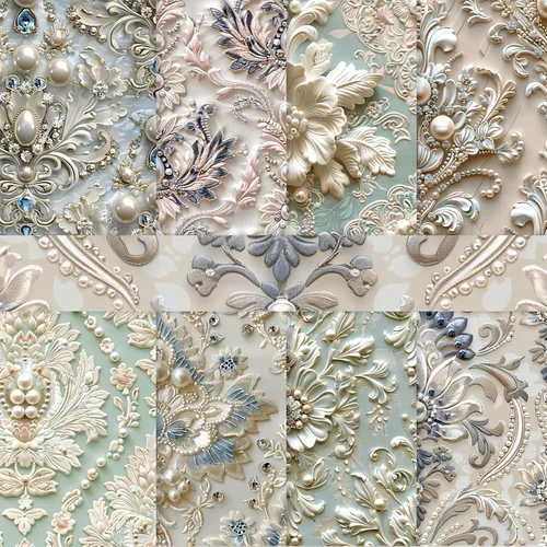 Miniatura 13 de PRSTINCOL Papel para álbum de recortes, 16 hojas de 6 x 6 pulgadas, suministros de álbum de recortes de estilo de ventana azul, papel de decoupage