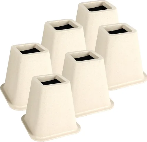 Miniatura 8 de DEDU Elevadores de cama de 6 pulgadas, resistentes, paquete de 4, elevadores de muebles para sofás de gran tamaño, elevadores de sofá