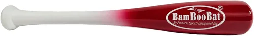 Miniatura 15 de BamBooBat de PINNACLE SPORTS EQUIPMENT INC. - Bate de béisbol y sóftbol de madera de una mano para adultos - 45,7 cm o 53,3 cm Mango blanco/barril