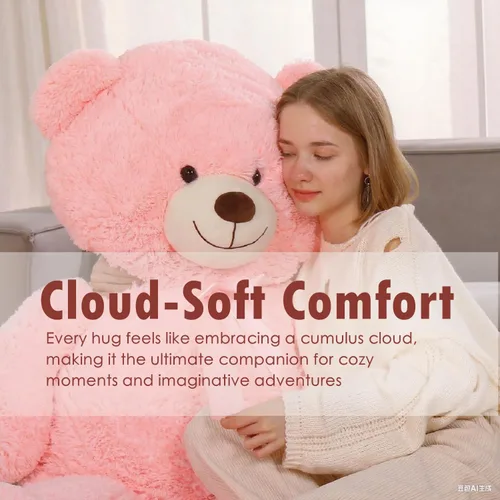 Miniatura 4 de Tezituor - Oso de peluche arcoíris de 13.78 pulgadas, suave oso de peluche teñido anudado, acogedor juguete de peluche abrazable para niños, novia