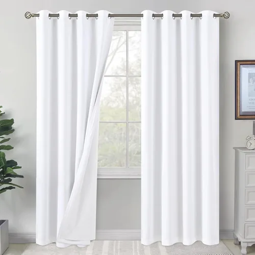 Miniatura 28 de BGment Cortinas opacas cortas de 30 pulgadas de largo, 2 paneles de cortinas 100% de oscurecimiento de la habitación para ventanas pequeñas